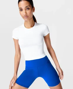 Athlete Crop Seamless Workout Tee-Sweaty Betty Online