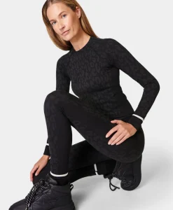 Leopard Jacquard Base Layer Leggings-Sweaty Betty Store