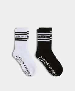 Mid Length Ankle Gripper Socks 2 Pack-Sweaty Betty Online