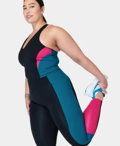 Power UltraSculpt High-Waisted Colour Block Workout Leggings-Sweaty Betty Shop
