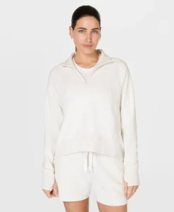 Revive Rib Half Zip Pullover-Sweaty Betty Online