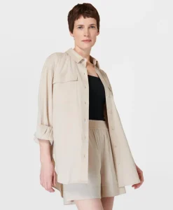 Summer Stretch Linen Utility Shirt-Sweaty Betty Cheap